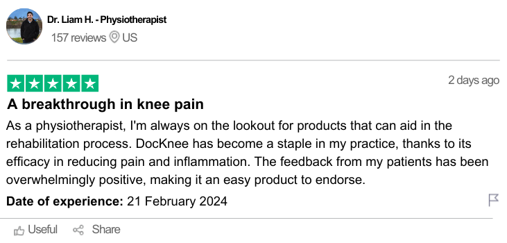 DocKnee trustpilot review